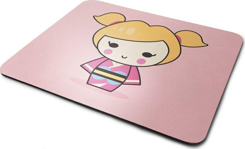 Kimonolu Japon Bebek Dikdörtgen Kaymaz Taban Mouse Pad