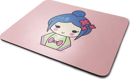 Kimonolu Japon Bebek Dikdörtgen Kaymaz Taban Mouse Pad