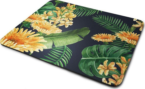 Tropikal Yapraklar Dikdörtgen Kaymaz Taban Mouse Pad