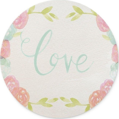 Love Yuvarlak Mouse Pad