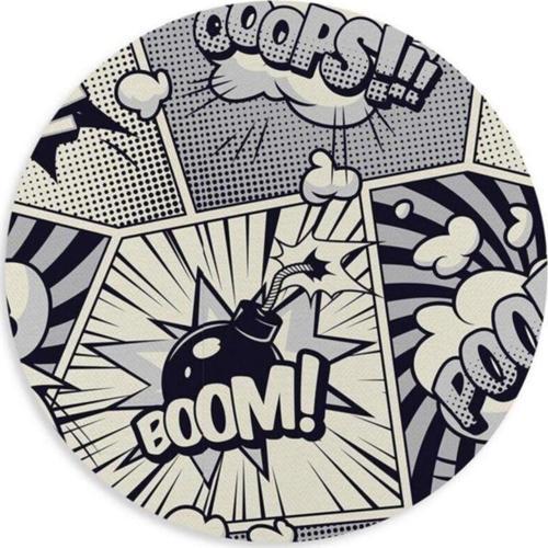 Pop Art Desenli Yuvarlak Mouse Pad