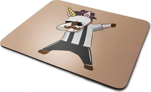 Hipster Unicorn Dikdörtgen Kaymaz Taban Mouse Pad