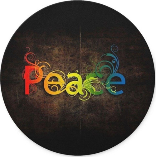 Peace Yuvarlak Mouse Pad