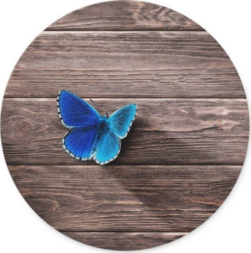 Kelebek Yuvarlak Mouse Pad