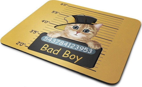 Kötü Çocuk Kedi Dikdörtgen Mouse Pad