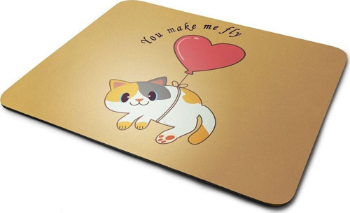 Beni Uçuruyorsun Kedili Dikdörtgen Mouse Pad