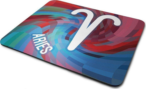 Koç Burcu Sembolü Dikdörtgen Kaymaz Taban Mouse Pad