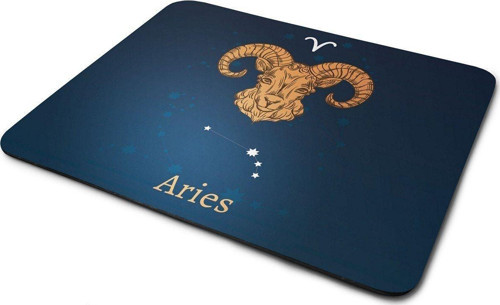 Koç Burcu Yıldız Haritası Dikdörtgen Kaymaz Taban Mouse Pad