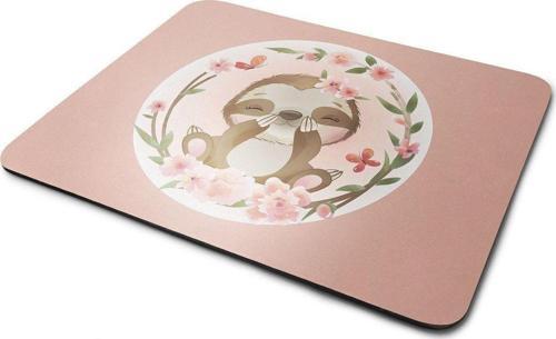 Tembel Hayvan Desenli Dikdörtgen Mouse Pad