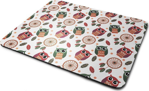 Bohem Baykuş Dikdörtgen Kaymaz Taban Mouse Pad