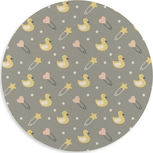 Ördek Desenli Yuvarlak Mouse Pad