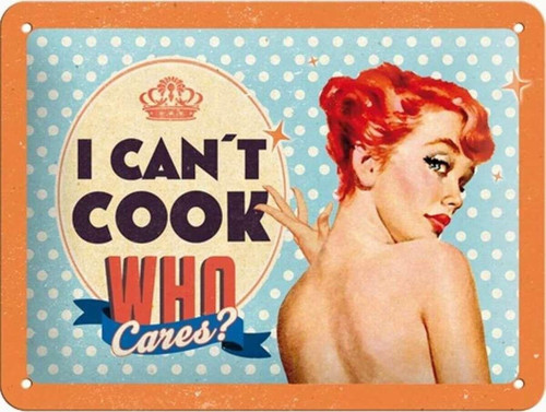 Cant Cook Kabartmalı Metal Duvar Panosu