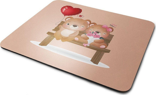 Banktaki Ayıcıklar Dikdörtgen Mouse Pad