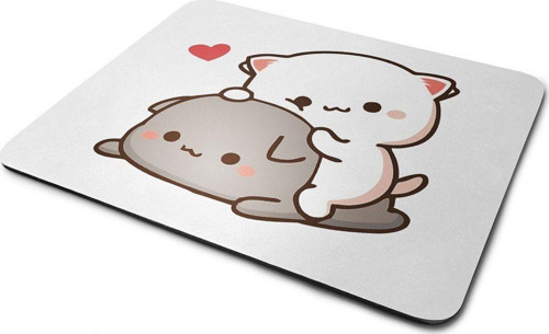 Sevimli Kedicikler Dikdörtgen Kaymaz Taban Mouse Pad