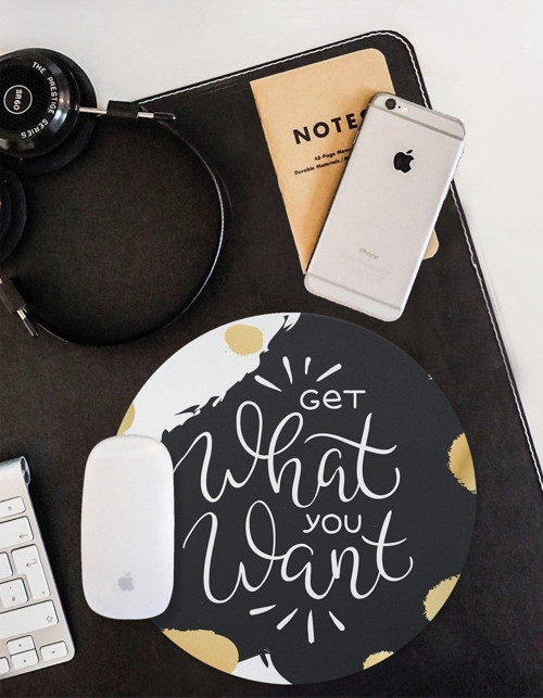 Istediğini Al Yuvarlak Kaymaz Taban Mouse Pad