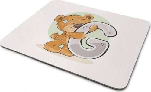 Ayıcık Desenli G Harfli Mouse Pad
