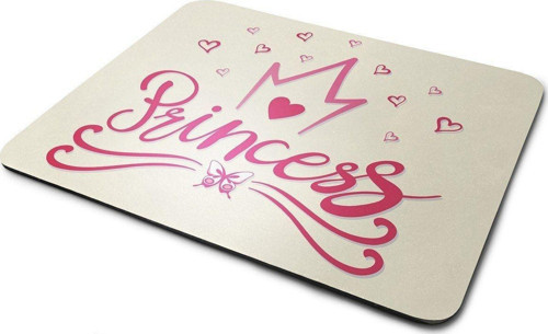 Prenses Yazılı Dikdörtgen Kaymaz Taban Mouse Pad