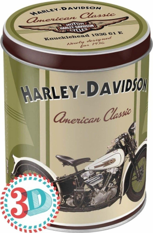 Art Harley Knucklehead Metal Kutu 30502