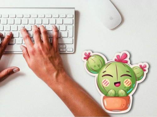 Kawaii Kaktüs Şeklinde Özel Tasarım Mouse Pad