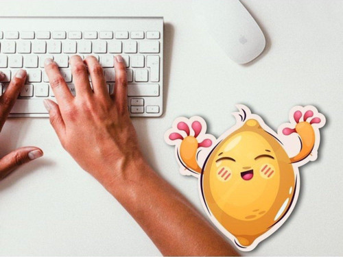 Kawaii Limon Şeklinde Özel Tasarım Mouse Pad