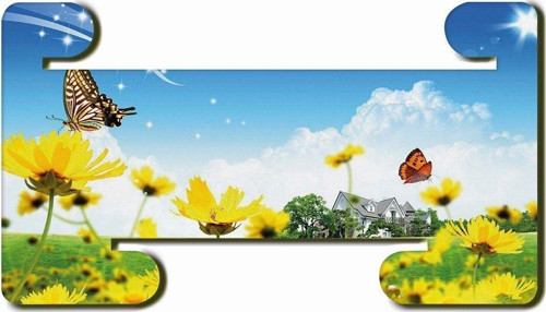 Kelebek Ve Çiçek Mdf Yatay Ve Dikey Baskılı Tablet Tutucu Stand
