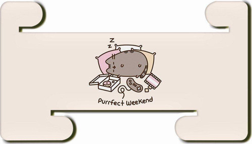 Pusheen Weekend Mdf Yatay Ve Dikey Baskılı Tablet Tutucu Stand
