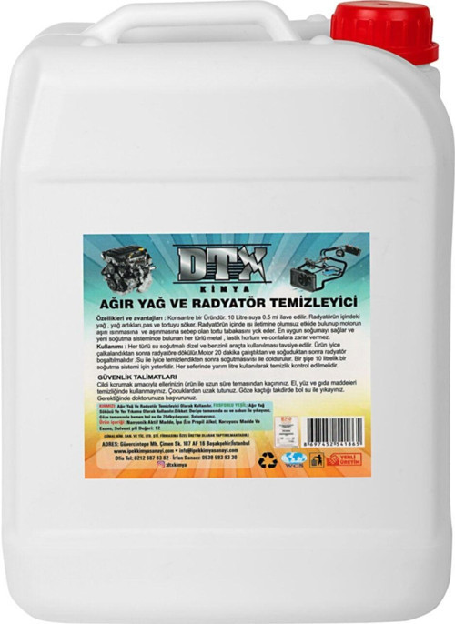 Ağır Yağ Sökücü Radyatör Temizleme Sıvısı 5 Litre