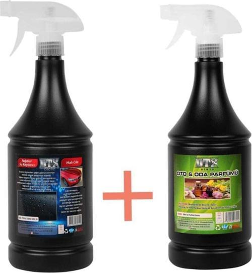 Yağmur Su Kaydırıcı, Hızlı Cila 1Lt & Oto Ve Ortam Parfümü Çilek Sakız Kokusu 500 Ml