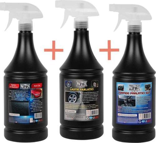 Yağmur Suyu Kaydırıcı Üçlü Araç Bakım Ve Temizlik Seti 1 Litre