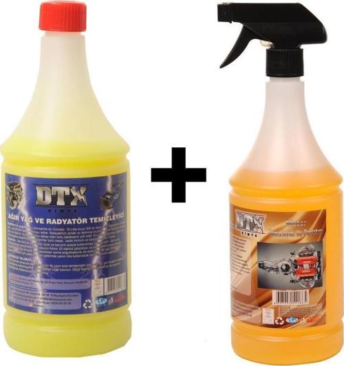 Ağır Yağ Sökücü Konsantre (1/5) 1 Litre & Susuz Motor Temizleyici Konsantre (1/5) 1 Litre