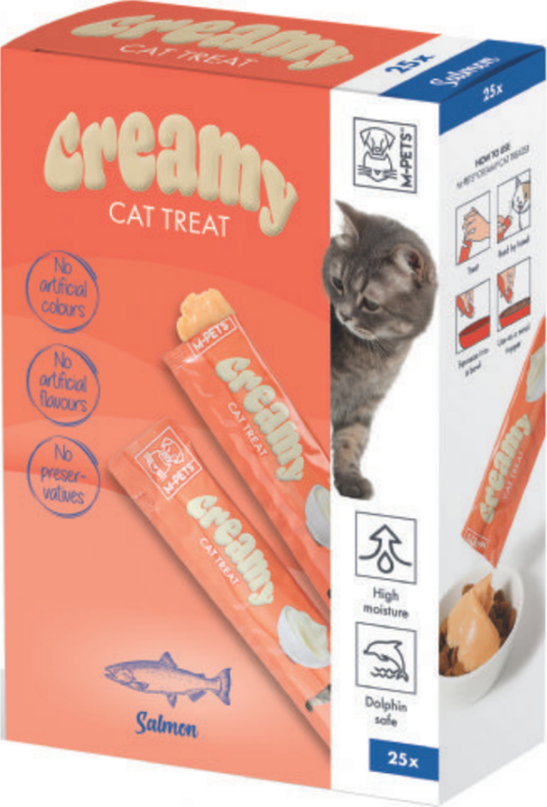 Creamy Somon Balıklı Krema Kedi Ödülü 25x15 Gr