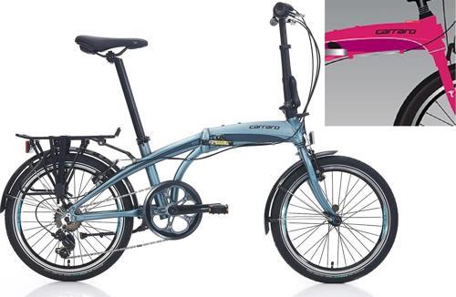 Flexi 106 V Fren 6 Vites 20 Jant Katlanır Bisiklet Fuşya Siyah Beyaz 32 Kadro