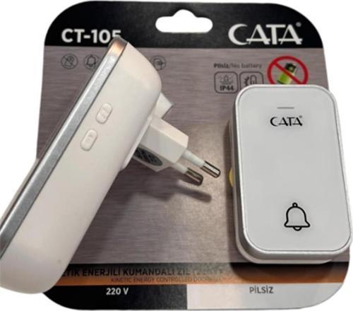 Ct-105 Pilsiz 220V Enerjili Kumandalı Zil Beyaz