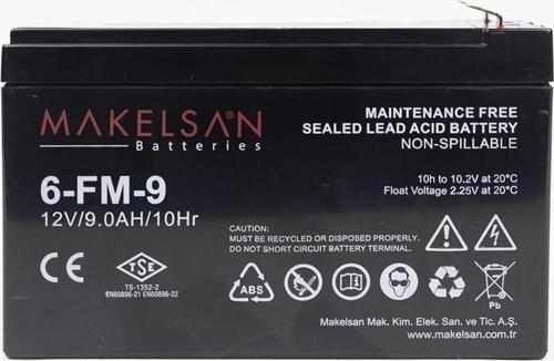 6Fm-9 12V 9Ah Kuru Tip Akü