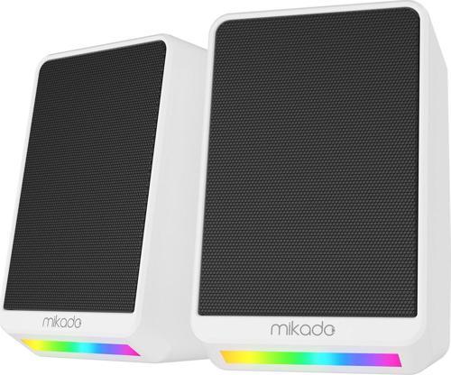 Md-178 2.0 3W-2 Beyaz Rgb Aydınlatmalı Usb + 3.5Mm Usb 5V Speaker Hoparlör