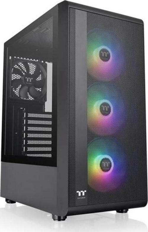 S200 Tg 650W 80+ Argb 3X120Mm Fan Mesh Ön Panel, Tempered Glass Pencereli Oyuncu Boş Bilgisayar Kasası