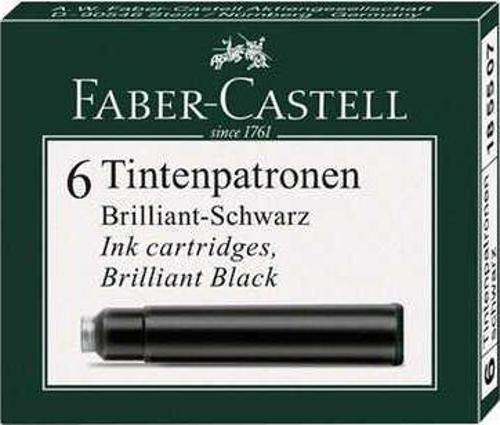 Faber-Castell Dolma Kalem Kartuş Siyah 6'lı