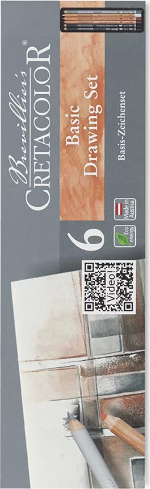 Basic Drawing Set Temel Çizim Kalemleri 6lı Metal Kutu 40006