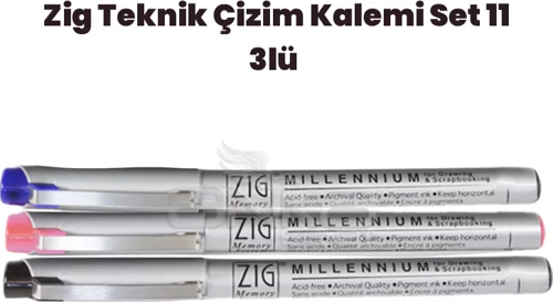 Teknik Çizim Kalem Set 11 3lü 0,05mm