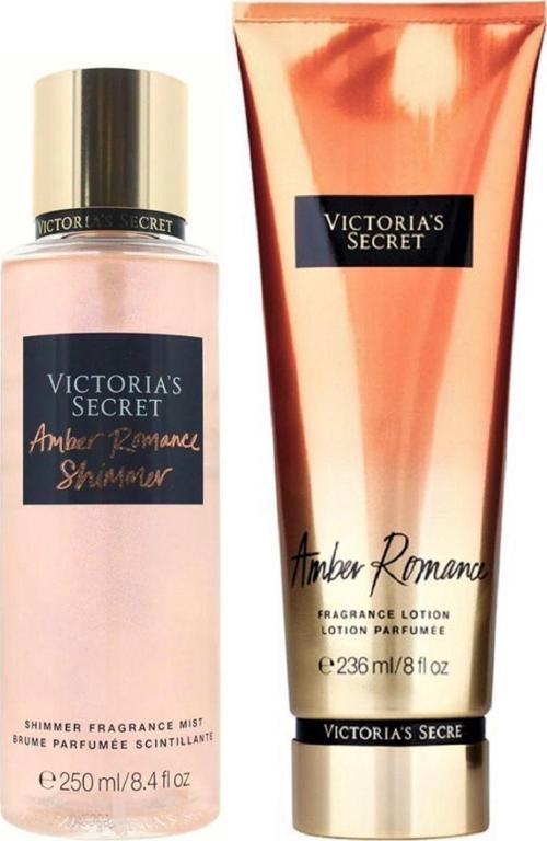 Amber Romance Shimmer & Amber Romance Vücut Losyonu Ve Spreyi 2'li Set