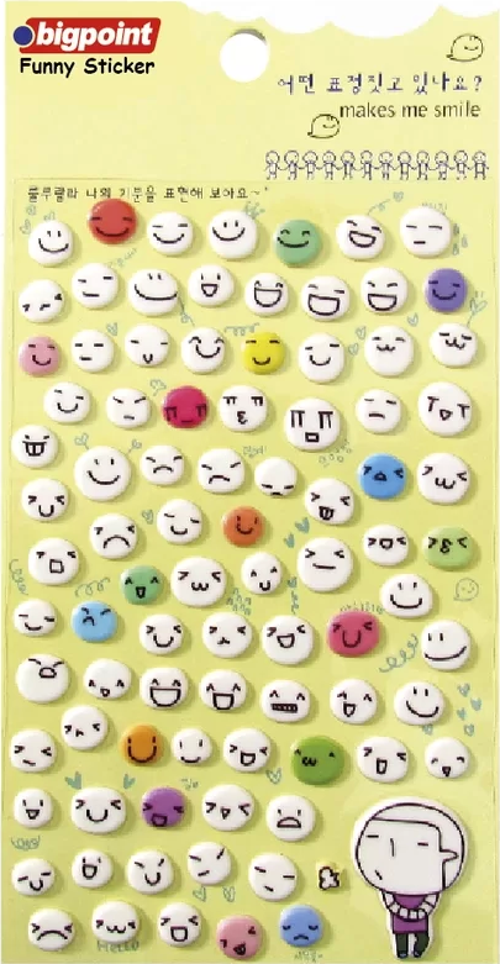 Sticker Karışık Smile