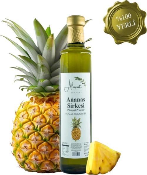 Alaçatı Naturel Ananas Sirkesi Doğal Fermente 500 ml e