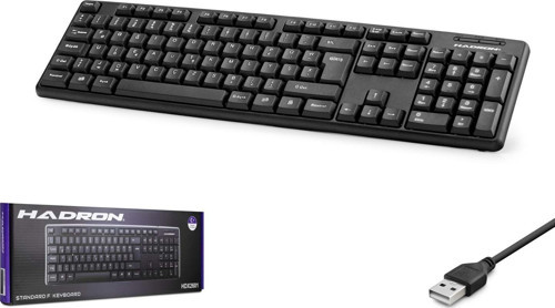 HDX2601 Türkçe-F 1.25mt USB Kablolu Klavye - Siyah
