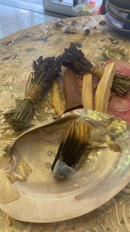 Pala Santo Doğal Tütsülük İstiridye Midye Kabuğu