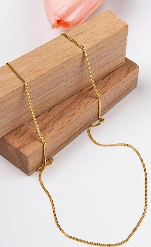 14 Ayar Altın Zincir 1 MM 50 cm Gurmet Zincir Kadın Kolye LKZNC1086