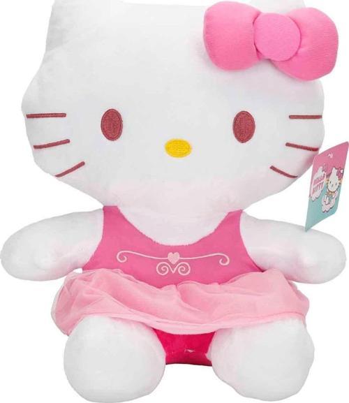 Hello Kitty Fiyonklu Peluş 36 cm Pembe - Uyku Ve Oyun Arkadaşı Peluş Oyuncak