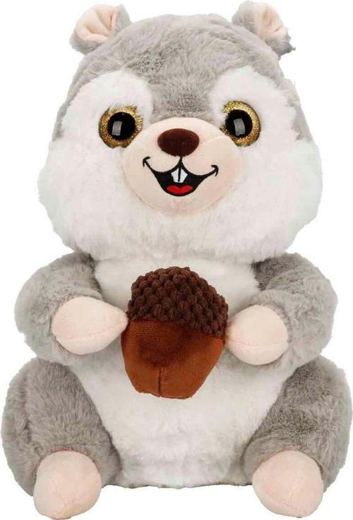 Peluş Sincap Fındık Tutan Sincap 30 cm - Uyku Ve Oyun Arkadaşı Peluş Oyuncak