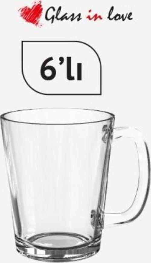 Glass İn Love 6 lı Espresso Bardağı 90 cc 3T17772