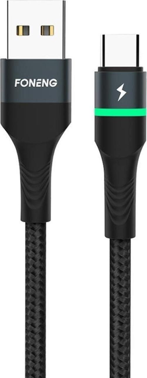 X79 66W Led Işıklı Usb To Type-C Şarj Ve Data Kablosu İp Örgülü