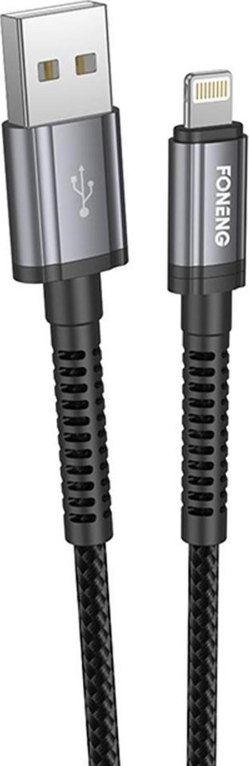X83 Usb To Lightning Şarj Ve Data Kablosu İp Örgülü 1,2M